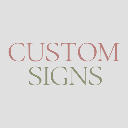 Nursery Sign – Custom Order Deposit