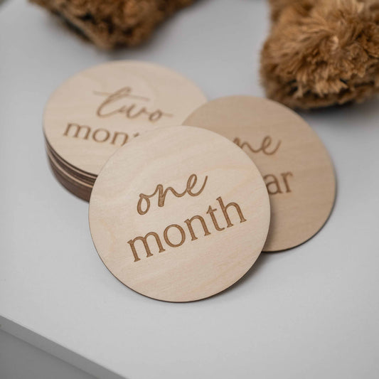 Baby Monthly Milestone Discs (1–12 Months)